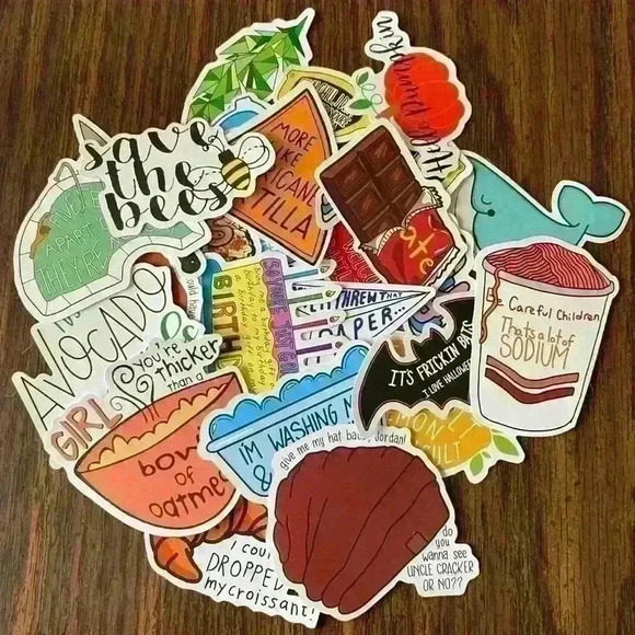 💚 25 Mystery/Variety 2-4 Inch Funny Meme Trendy Aesthetic Stickers - Picture 3 of 4